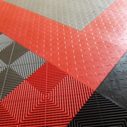 Dalle de garage pleine clipsable anthracite 