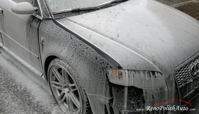 Prelavage auto foam lance Audi RS4