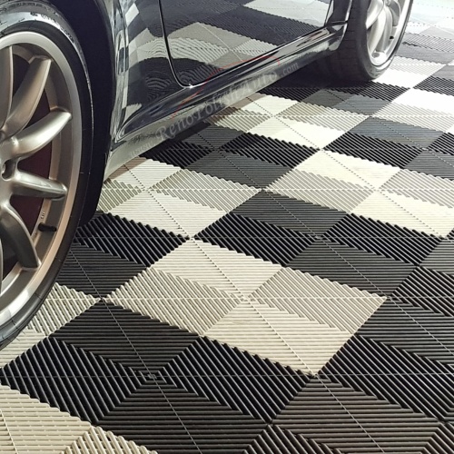 Dalle de garage Squarefloor Paddock Damier