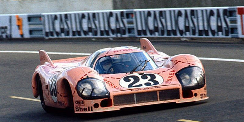 Porsche 917 Pink Pig Heel Tread