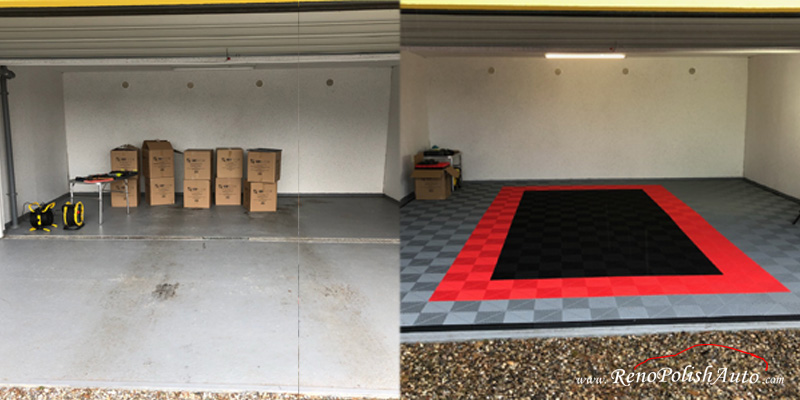 Dalle PVC garage