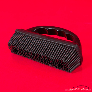 Brosse caoutchouc anti poils chien, chat avec poignée