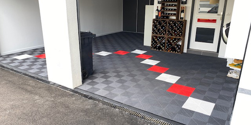 Dalle de garage blanche squarefloor