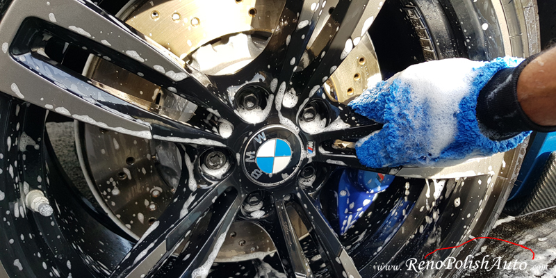 Gant Microfibres de lavage jantes noires BMW M2