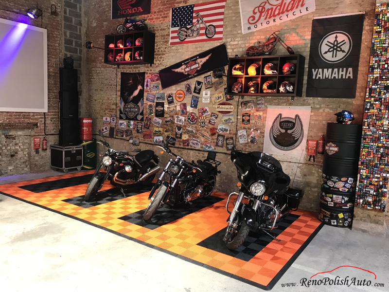 Dalle de garage Moto Harley Davidson