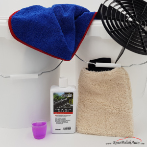 Pack de lavage - Séchage (shampoing, gant, seaux, microfibres)