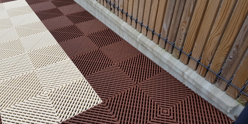 Dalle extérieur terrasse de garage Brown Squarefloor