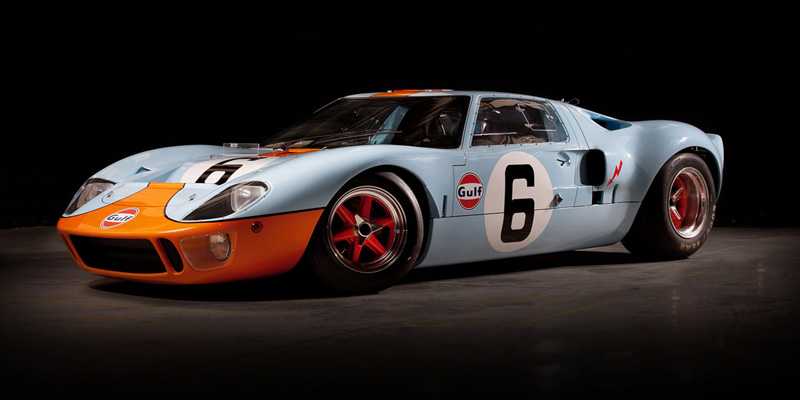 heel tread Ford GT40 Gulf