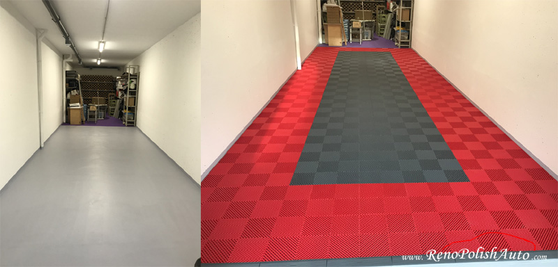 Dalle de garage SquareFloor rouge